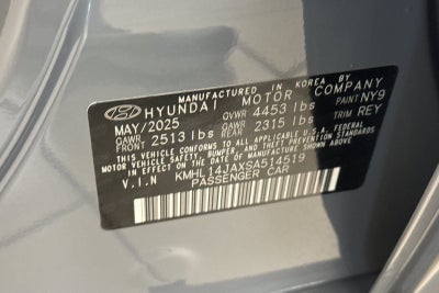 2025 Hyundai SONATA SEL Convenience