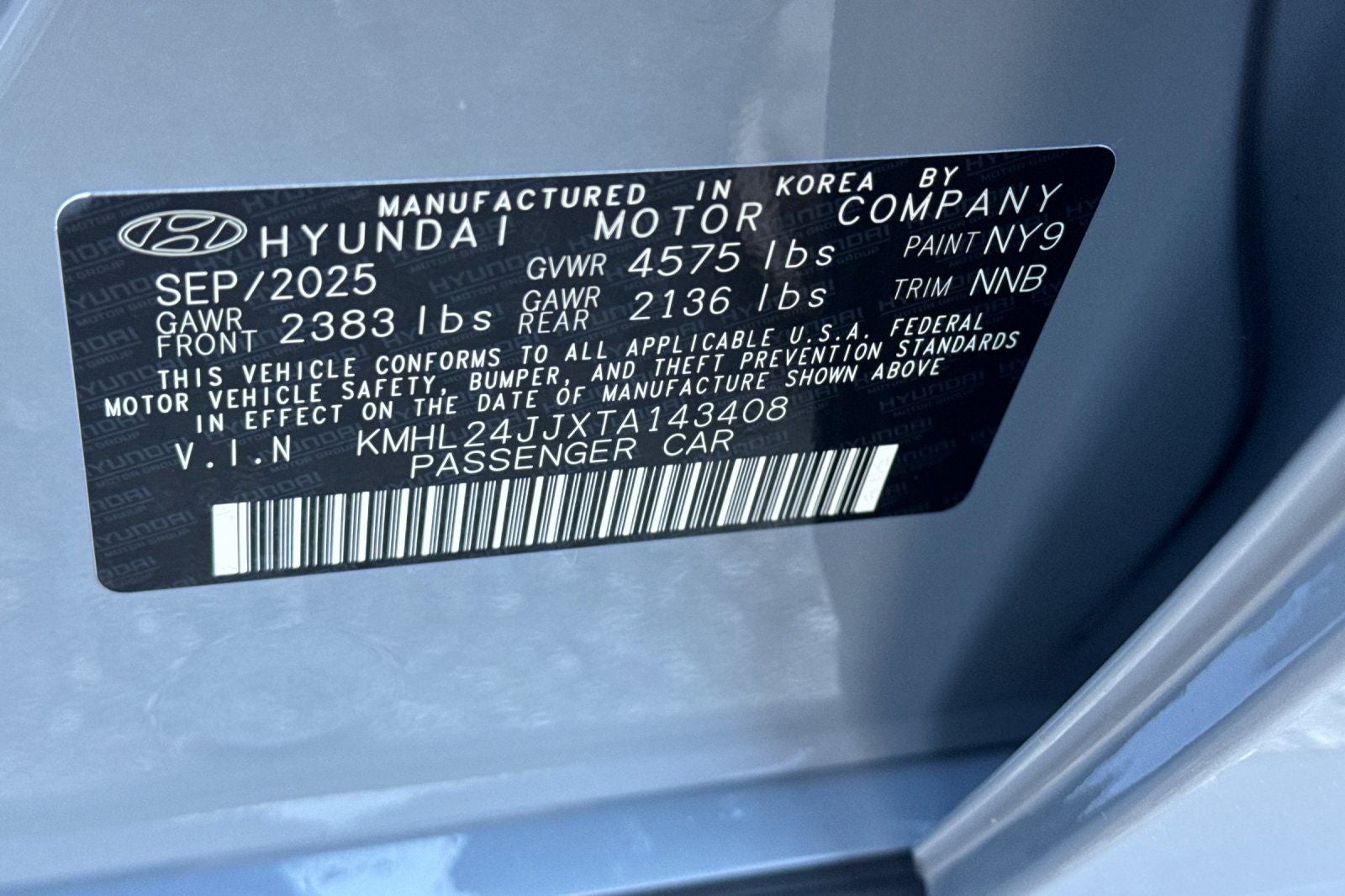 2026 Hyundai SONATA HYBRID Blue