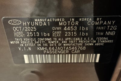 2026 Hyundai SONATA SEL Sport