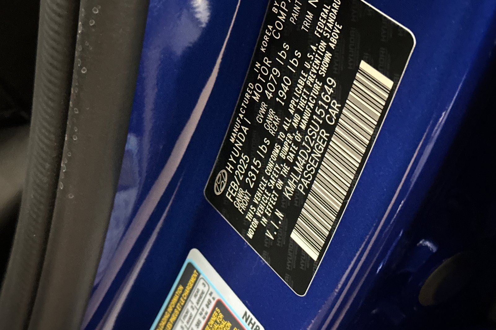 2025 Hyundai ELANTRA HYBRID SEL Sport