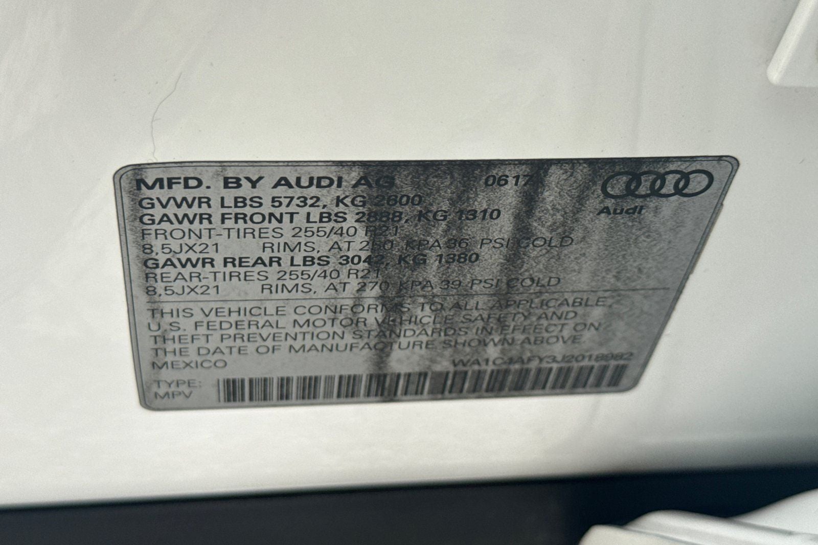 2018 Audi SQ5 quattro